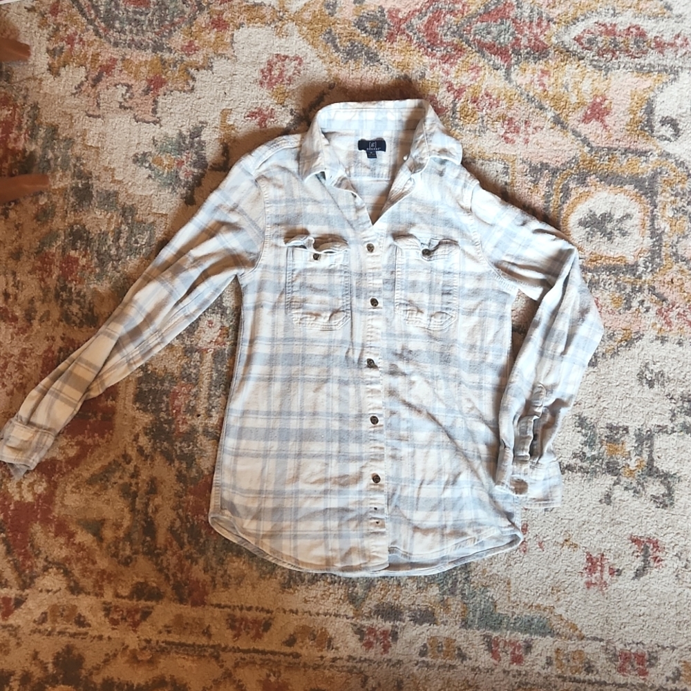 GEORGE - Button up, Flannel Shirt - size M (fits more like a small)